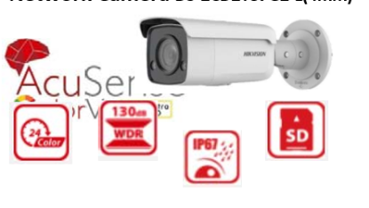 Show details for HIKVISION 4K ColorVu AcuSense Fixed Bullet Network Camera (DS‐2CD2T87G2‐L(4mm)) Picture of HIKVISION 4K ColorVu AcuSense Fixed Bullet Network Camera (DS‐2CD2T87G2‐L(4mm))