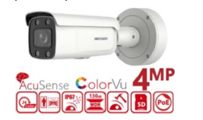 Show details for HIKVISION 4MP ColorVu Motorized Varifocal Bullet Network Camera (DS‐2CD2647G2‐LZS) Picture of HIKVISION 4MP ColorVu Motorized Varifocal Bullet Network Camera (DS‐2CD2647G2‐LZS)