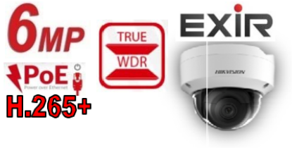 Show details for HIKVISION 6MP IR Fixed Dome Network Camera (DS‐2CD2163G0‐I / DS‐2CD2163G0‐IU with Audio) Picture of HIKVISION 6MP IR Fixed Dome Network Camera (DS‐2CD2163G0‐I / DS‐2CD2163G0‐IU with Audio)