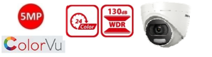 Show details for 5MP ColorVu Full-Time Color Turret Camera – DS-2CE72HFT-F Picture of 5MP ColorVu Full-Time Color Turret Camera – DS-2CE72HFT-F