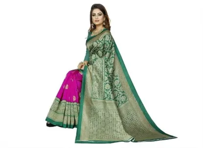 Show details for Printed Bollywood Art Silk Saree (Light Green) Picture of Printed Bollywood Art Silk Saree (Light Green)