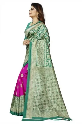 Show details for Printed Bollywood Art Silk Saree (Light Green) Picture of Printed Bollywood Art Silk Saree (Light Green)
