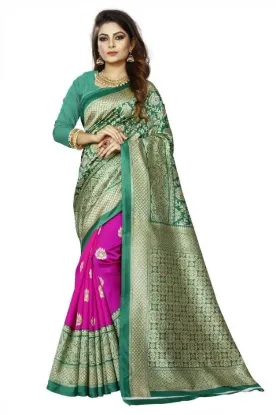 Show details for Printed Bollywood Art Silk Saree (Light Green) Picture of Printed Bollywood Art Silk Saree (Light Green)