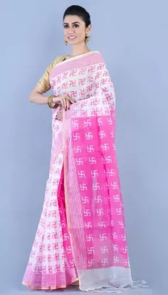 Show details for Printed Sambalpuri Cotton Silk Saree (Pink) Picture of Printed Sambalpuri Cotton Silk Saree (Pink)