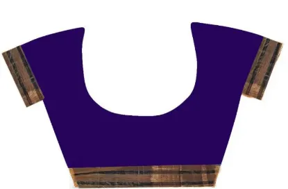 Show details for Striped, Woven, Embellished, Solid/Plain Mysore Cotton Blend, Art Silk Saree (Blue) Picture of Striped, Woven, Embellished, Solid/Plain Mysore Cotton Blend, Art Silk Saree (Blue)