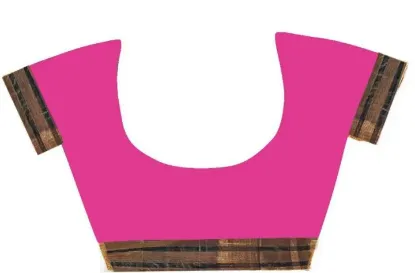 Show details for Striped, Woven, Embellished, Solid/Plain Banarasi Cotton Blend, Art Silk Saree (Pink) Picture of Striped, Woven, Embellished, Solid/Plain Banarasi Cotton Blend, Art Silk Saree (Pink)
