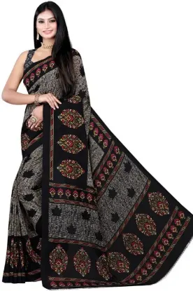 Show details for Printed Daily Wear Georgette Saree (Grey) Picture of Printed Daily Wear Georgette Saree (Grey)