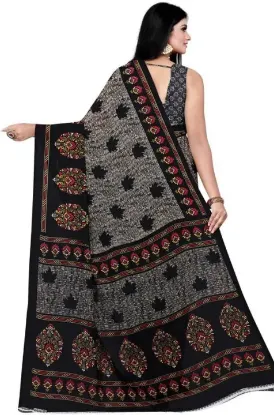 Show details for Printed Daily Wear Georgette Saree (Grey) Picture of Printed Daily Wear Georgette Saree (Grey)