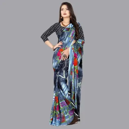 Show details for Printed Daily Wear Georgette Saree (Multicolor) Picture of Printed Daily Wear Georgette Saree (Multicolor)