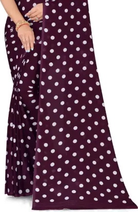 Show details for Printed Daily Wear Georgette Saree (Purple) Picture of Printed Daily Wear Georgette Saree (Purple)
