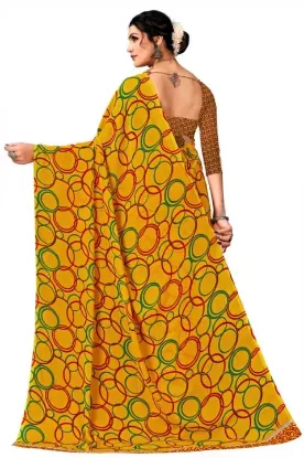 Show details for Printed Bollywood Georgette Saree Picture of Printed Bollywood Georgette Saree