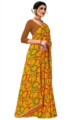 Show details for Printed Bollywood Georgette Saree Picture of Printed Bollywood Georgette Saree