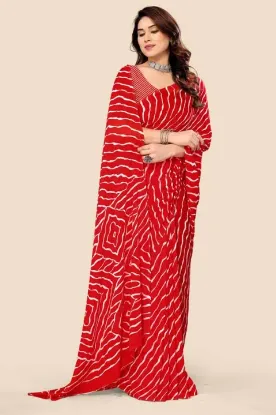 Show details for Printed Daily Wear Georgette Saree Picture of Printed Daily Wear Georgette Saree
