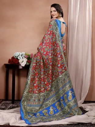 Show details for Printed Mysore Art Silk Saree Picture of Printed Mysore Art Silk Saree