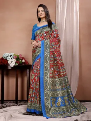 Show details for Printed Mysore Art Silk Saree Picture of Printed Mysore Art Silk Saree