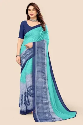 Show details for Printed Daily Wear Georgette Saree (Multicolor) Picture of Printed Daily Wear Georgette Saree (Multicolor)