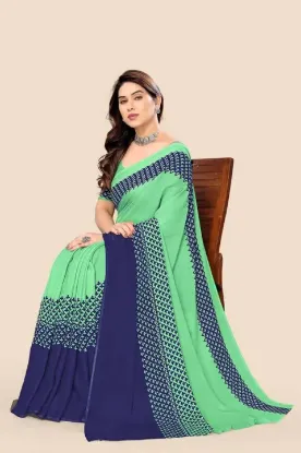 Show details for Printed Daily Wear Georgette Saree (Multicolor) Picture of Printed Daily Wear Georgette Saree (Multicolor)