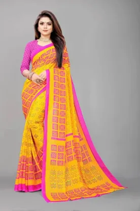 Show details for Floral Print Daily Wear Georgette Saree Picture of Floral Print Daily Wear Georgette Saree