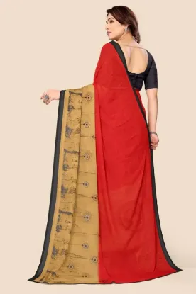 Show details for Printed Daily Wear Georgette Saree (Multicolor) Picture of Printed Daily Wear Georgette Saree (Multicolor)
