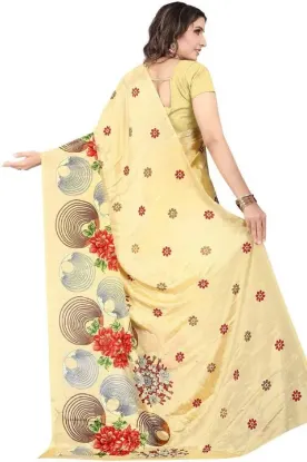 Show details for Printed Daily Wear Crepe Saree (Yellow) Picture of Printed Daily Wear Crepe Saree (Yellow)