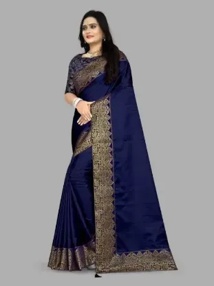 Show details for Embroidered Bollywood Georgette Saree (Blue) Picture of Embroidered Bollywood Georgette Saree (Blue)