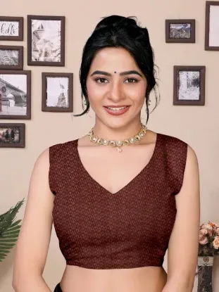 Show details for Printed Daily Wear Georgette Saree (Brown) Picture of Printed Daily Wear Georgette Saree (Brown)
