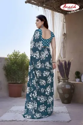 Show details for Floral Print Daily Wear Georgette Saree (Multicolor) Picture of Floral Print Daily Wear Georgette Saree (Multicolor)