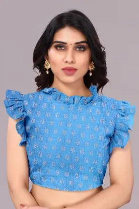 Show details for Printed Daily Wear Georgette Saree (Blue) Picture of Printed Daily Wear Georgette Saree (Blue)