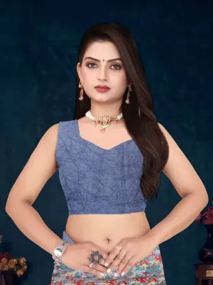 Show details for Printed Daily Wear Georgette Saree (Grey) Picture of Printed Daily Wear Georgette Saree (Grey)