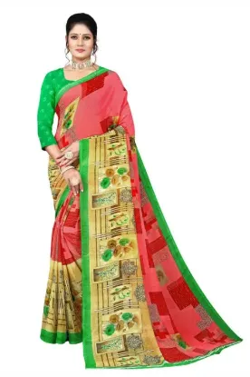Show details for Printed Daily Wear Georgette Saree Picture of Printed Daily Wear Georgette Saree