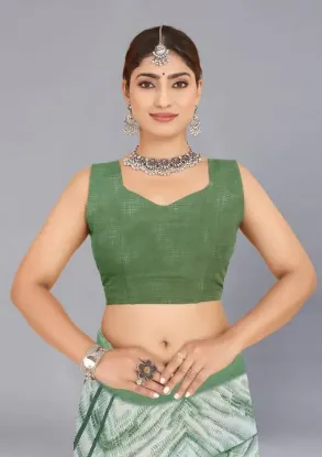 Show details for Printed Daily Wear Georgette Saree (Green) Picture of Printed Daily Wear Georgette Saree (Green)