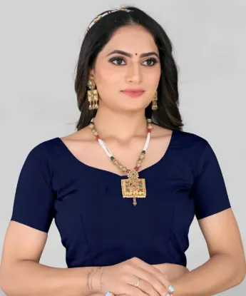 Show details for Polka Print Bollywood Georgette Saree (Light Blue) Picture of Polka Print Bollywood Georgette Saree (Light Blue)