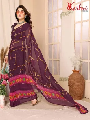 Show details for Self Design, Embellished Bollywood Georgette Saree Picture of Self Design, Embellished Bollywood Georgette Saree