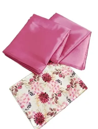 Show details for Silk Satin Silk Peach Saree With Blouse Picture of Silk Satin Silk Peach Saree With Blouse