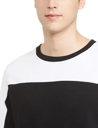 Picture of Men Cotton Rich Light Weight Crew Neck Sweatshirt (Regular Fit)