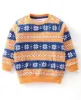 Picture of 100% Cotton Knit Full Sleeves Snowflakes Printed Sweatshirt with Lounge Pant Set - Multicolour