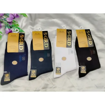Show details for Pack of 3 Pairs of Pure Cotton Antibacterial Socks for Men Picture of Pack of 3 Pairs of Pure Cotton Antibacterial Socks for Men