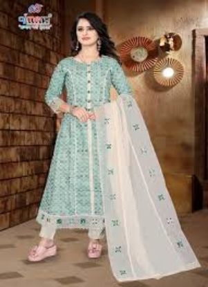 Show details for Anarkali kurthi set Picture of Anarkali kurthi set