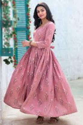 Show details for Anarkali kurthi set Picture of Anarkali kurthi set