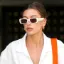 Picture of Rectangle White Retro Cat Eye Cool Sunglasses For Women