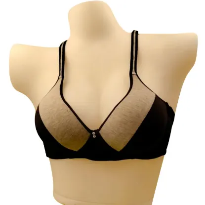 Show details for Two-Toned Solid Padded Bra for Women Picture of Two-Toned Solid Padded Bra for Women