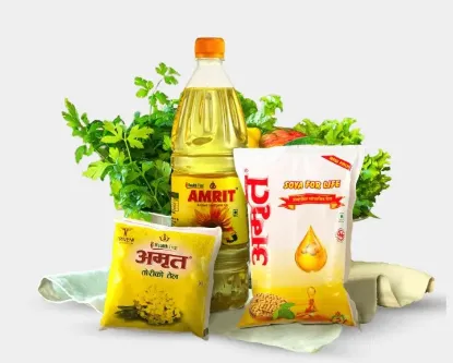 Show details for Amrit Mustard Oil 10 Lts (10 Pouch) Picture of Amrit Mustard Oil 10 Lts (10 Pouch)