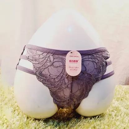 Show details for Triple Side String Lace Design Panty for Women, Cotton/Spandex, Freesize, Comfortable and Stylish, Multicolor Picture of Triple Side String Lace Design Panty for Women, Cotton/Spandex, Freesize, Comfortable and Stylish, Multicolor