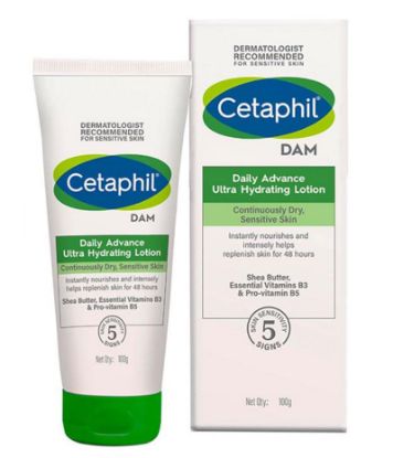 Show details for Cetaphil Dam Daily Advance Ultra Hydrating Lotion - 100gm Picture of Cetaphil Dam Daily Advance Ultra Hydrating Lotion - 100gm