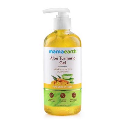 Show details for Mamaearth Aloe Turmeric Gel for Skin and Hair 300ml (Saver Pack, get 20% extra) Picture of Mamaearth Aloe Turmeric Gel for Skin and Hair 300ml (Saver Pack, get 20% extra)