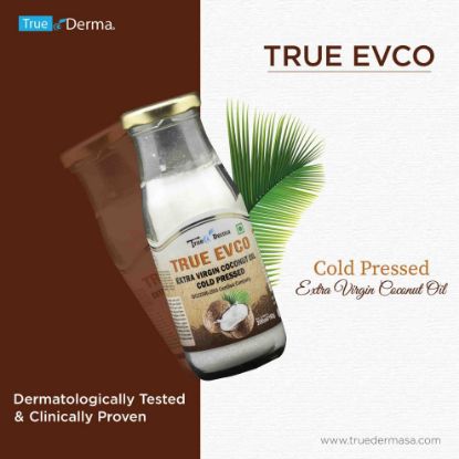 Show details for True Derma True Evco Extra Virgin Coconut Oil Cold Pressed 200ml Picture of True Derma True Evco Extra Virgin Coconut Oil Cold Pressed 200ml
