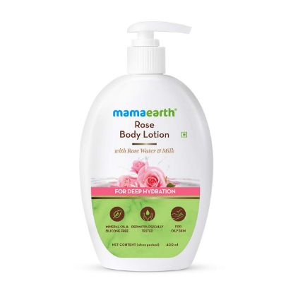 Show details for Mamaearth Rose Body Lotion 400ml Picture of Mamaearth Rose Body Lotion 400ml