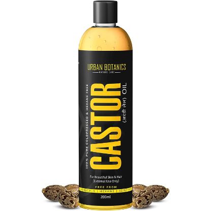 Show details for Urban Botanics 100% Pure Coldpressed Castor Oil 200ml Picture of Urban Botanics 100% Pure Coldpressed Castor Oil 200ml