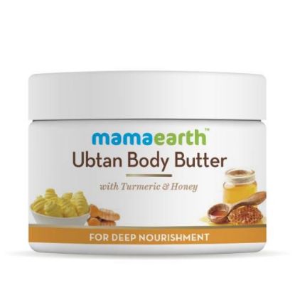 Show details for Mamaearth Ubtan Body Butter, For Dry Skin, With Turmeric & Honey, For Deep Nourishment - 200gm Picture of Mamaearth Ubtan Body Butter, For Dry Skin, With Turmeric & Honey, For Deep Nourishment - 200gm