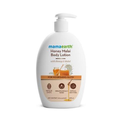 Show details for Mamaearth Honey Malai Body Lotion 400ml Picture of Mamaearth Honey Malai Body Lotion 400ml